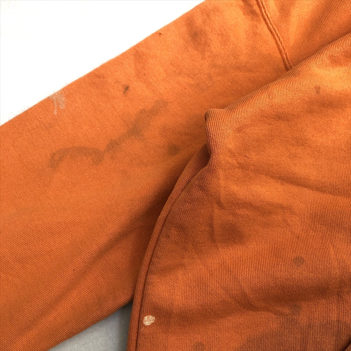 カーハート 古着 パーカー オレンジ ゆるダボ フーディー M