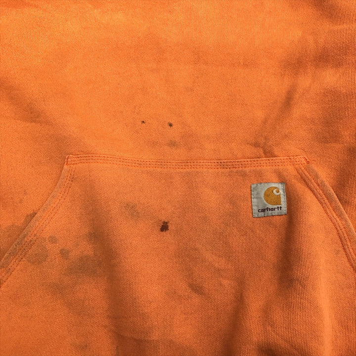 カーハート 古着 パーカー オレンジ ゆるダボ フーディー M
