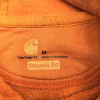 カーハート 古着 パーカー オレンジ ゆるダボ フーディー M