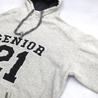 ノーブランド 古着 パーカー カレッジ系 フーディー L