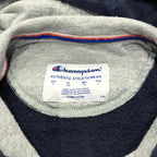 チャンピオン 古着 パーカー ネイビー 刺繍ロゴ L