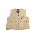 ノーブランド 古着 フィッシングベスト オーバーサイズ ベージュ XL