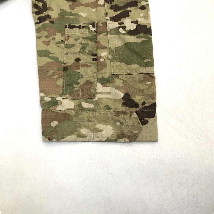 ノーブランド 古着 ミリタリージャケット 迷彩 カモフラージュ L