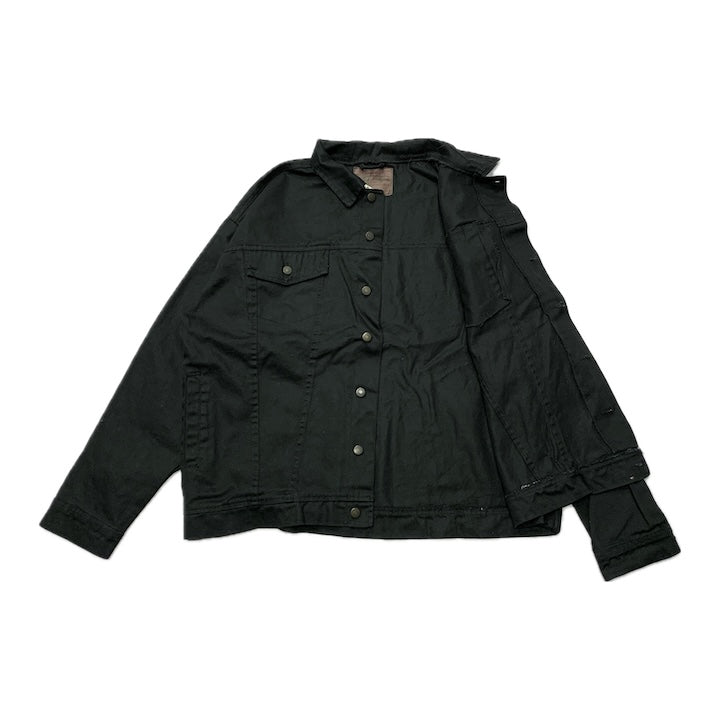 G8 デニムジャケット Gジャン ブラック ゆるダボ メンズ3XL