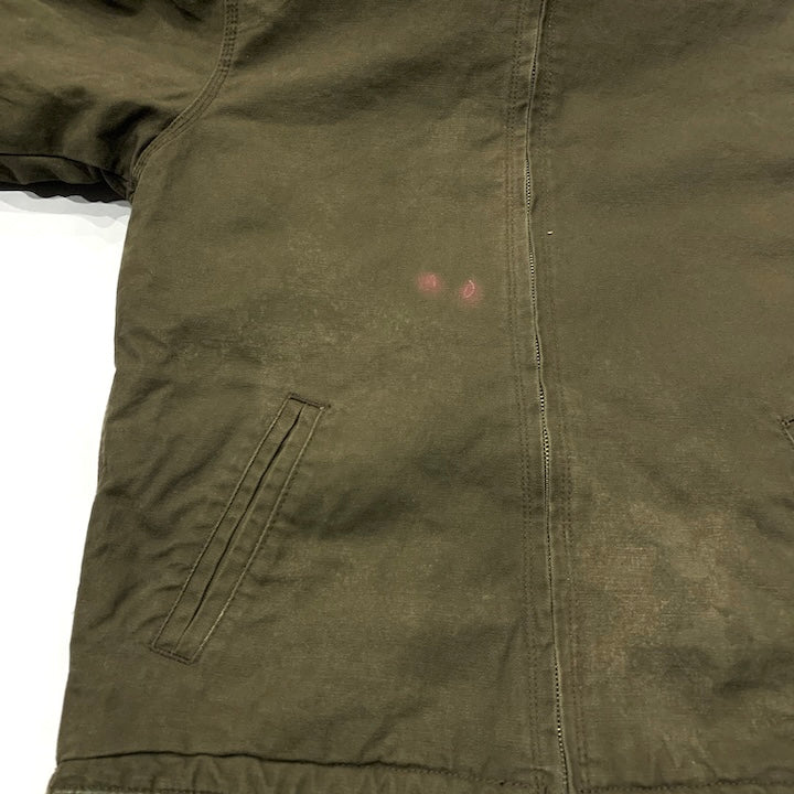 ノーブランド 古着 ダックジャケット 裏地ボア レディースM