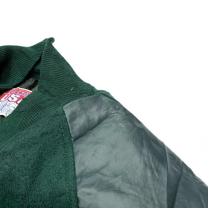 AWAROS スタジャン USA製 グリーン メンズXXL