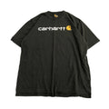 カーハート 古着 Tシャツ ビッグロゴ ブラック 2XL