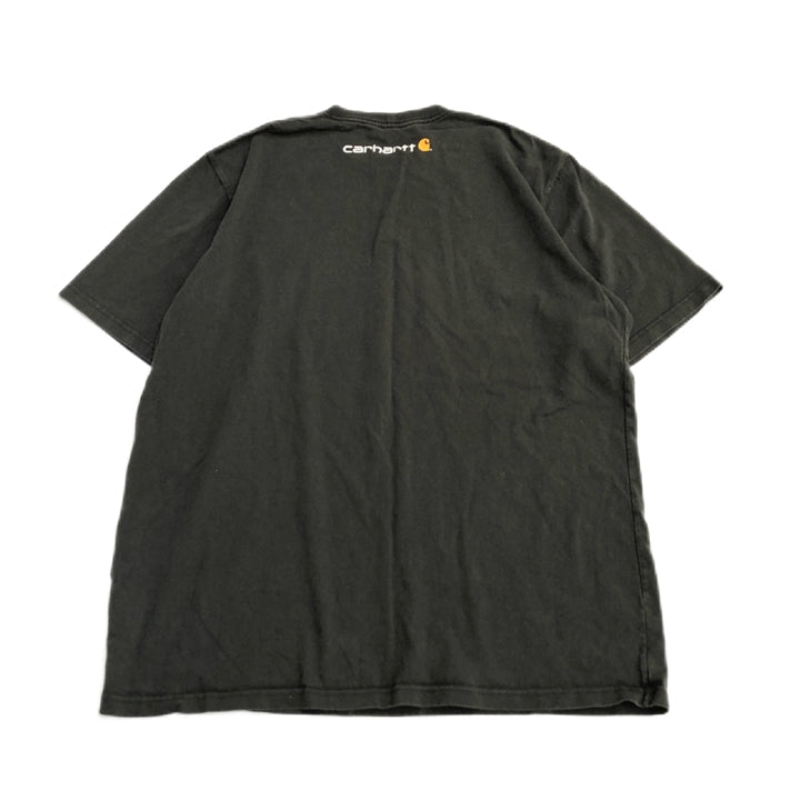カーハート 古着 Tシャツ ビッグロゴ ブラック 2XL