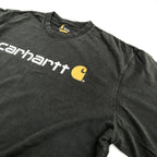 カーハート 古着 Tシャツ ビッグロゴ ブラック 2XL