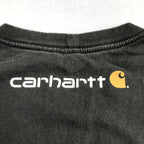 カーハート 古着 Tシャツ ビッグロゴ ブラック 2XL