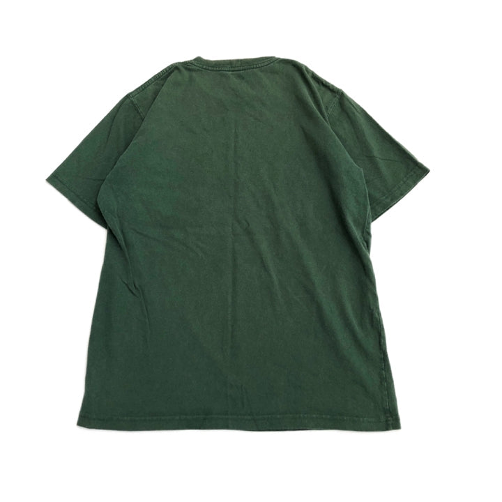 カーハート 古着 Tシャツ グリーン ワンポイントロゴ M