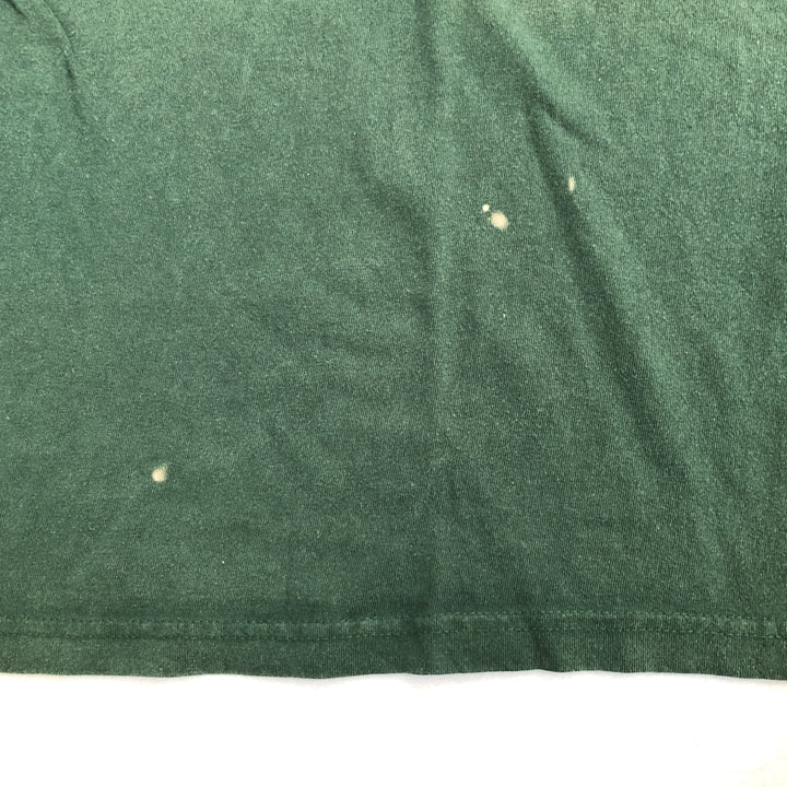 カーハート 古着 Tシャツ グリーン ワンポイントロゴ M