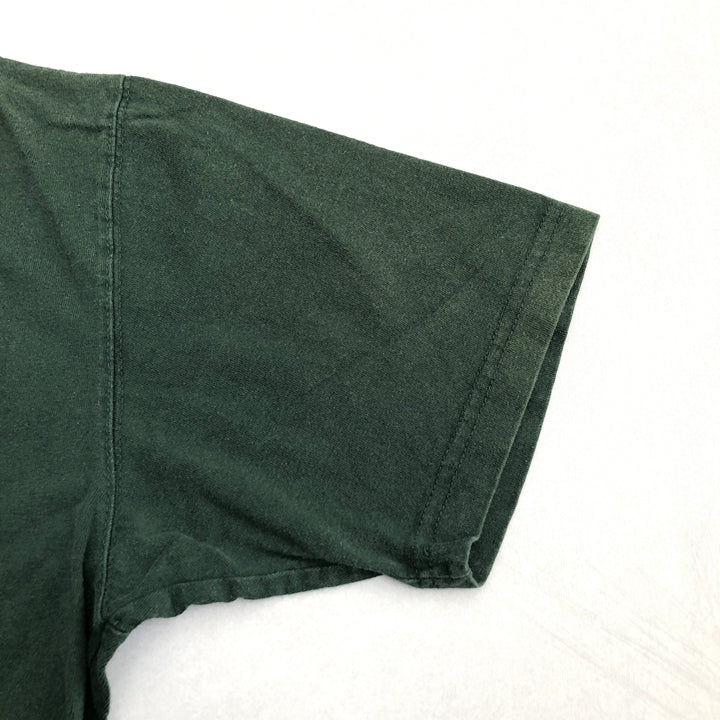 カーハート 古着 Tシャツ グリーン ワンポイントロゴ M