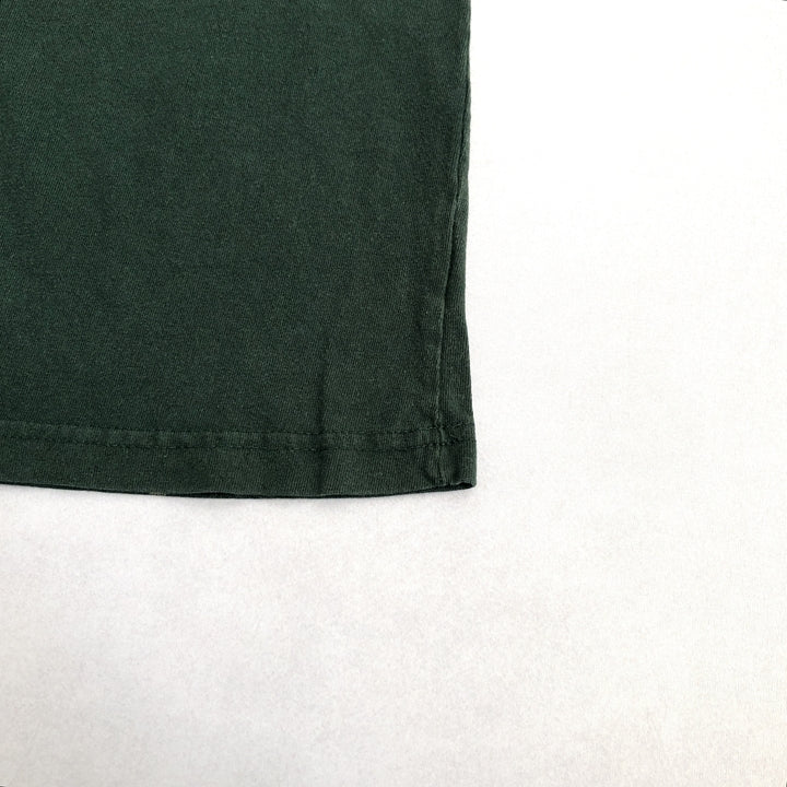 カーハート 古着 Tシャツ グリーン ワンポイントロゴ M