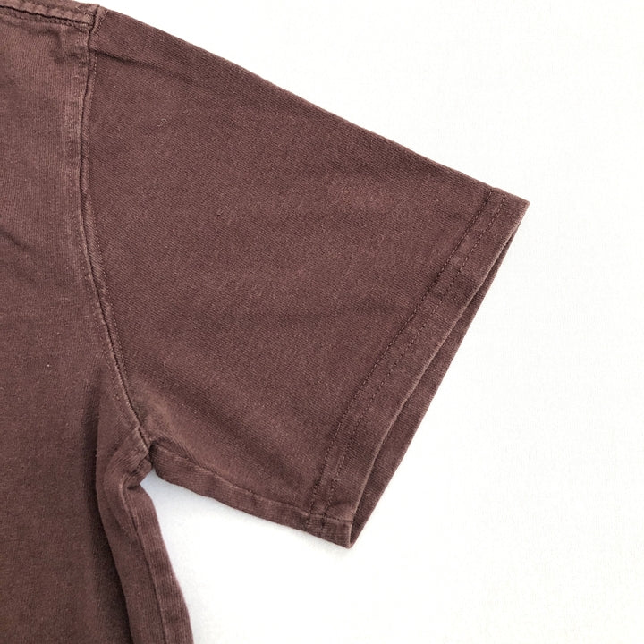 カーハート 古着 Tシャツ ワイン ワンポイントロゴ S