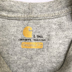カーハート 古着 Tシャツ グレー ワンポイントロゴ L