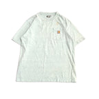 カーハート 古着 Tシャツ ライトブルー ネップ M