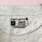 カーハート 古着 Tシャツ ライトブルー ネップ M