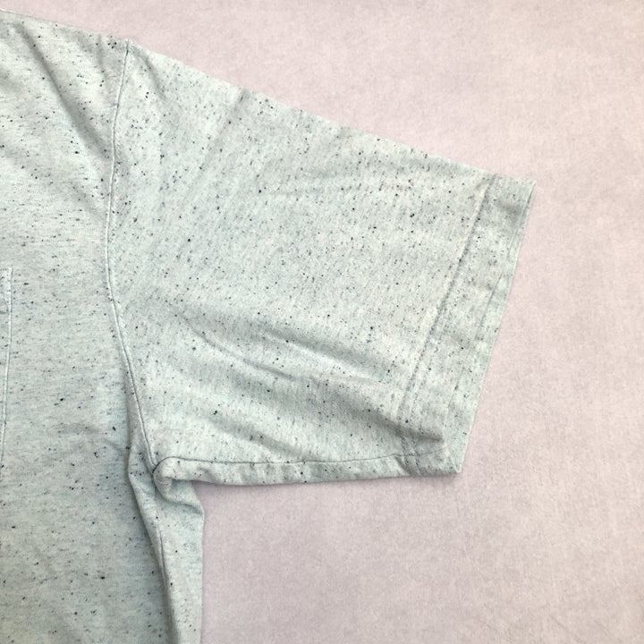 カーハート 古着 Tシャツ ライトブルー ネップ M