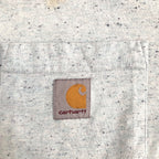 カーハート 古着 Tシャツ ライトブルー ネップ M