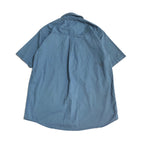 カーハート Carhartt 半袖シャツ ワークシャツ ブルー 青 無地 メンズL