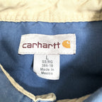 カーハート Carhartt 半袖シャツ ワークシャツ ブルー 青 無地 メンズL