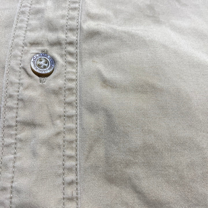 カーハート 古着 半袖シャツ ワークシャツ ベージュ 2XL