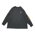 カーハート Carhartt ロンT アームロゴ ダークグレー メンズXXL