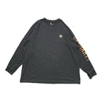 カーハート Carhartt ロンT アームロゴ ダークグレー メンズXXL