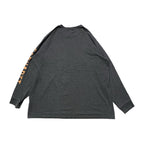 カーハート Carhartt ロンT アームロゴ ダークグレー メンズXXL