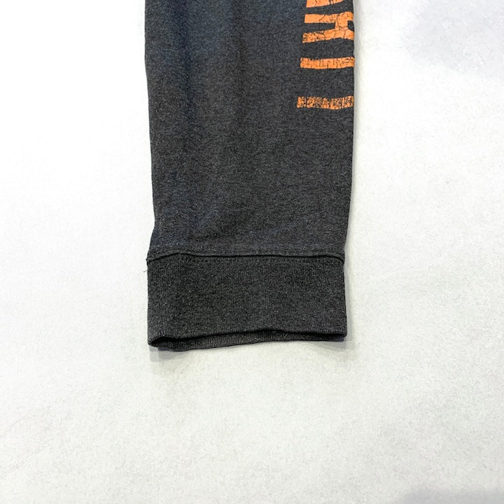 カーハート Carhartt ロンT アームロゴ ダークグレー メンズXXL