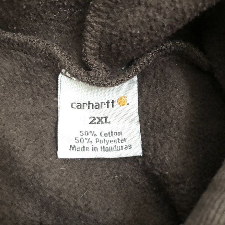 カーハート Carhartt パーカー ブラウン フーディー メンズ2XL
