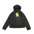 カーハート Carhartt パーカー ビッグロゴ ブラック レディースL