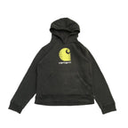 カーハート Carhartt パーカー ビッグロゴ ブラック レディースL