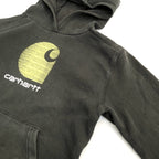 カーハート Carhartt パーカー ビッグロゴ ブラック レディースL