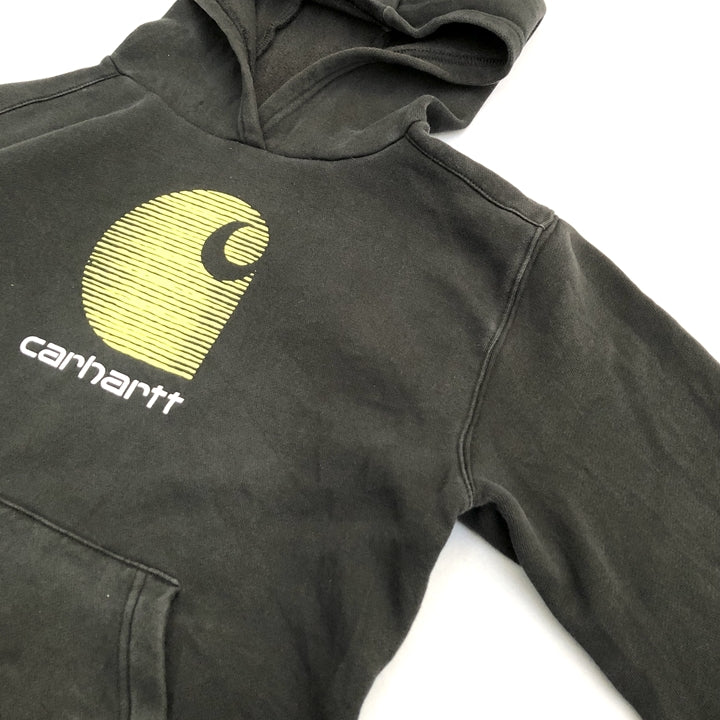 カーハート Carhartt パーカー ビッグロゴ ブラック レディースL