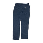 カーハート 古着 ナイロンパンツ ネイビー フォース L