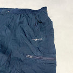カーハート 古着 ナイロンパンツ ネイビー フォース L
