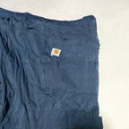 カーハート 古着 ナイロンパンツ ネイビー フォース L
