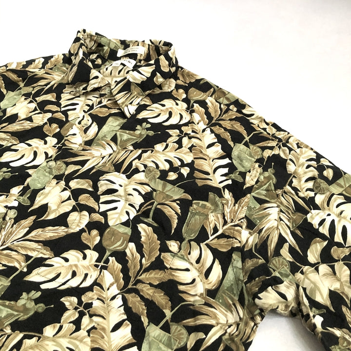 ノーブランド 古着 半袖シャツ アロハシャツ 柄 2XL