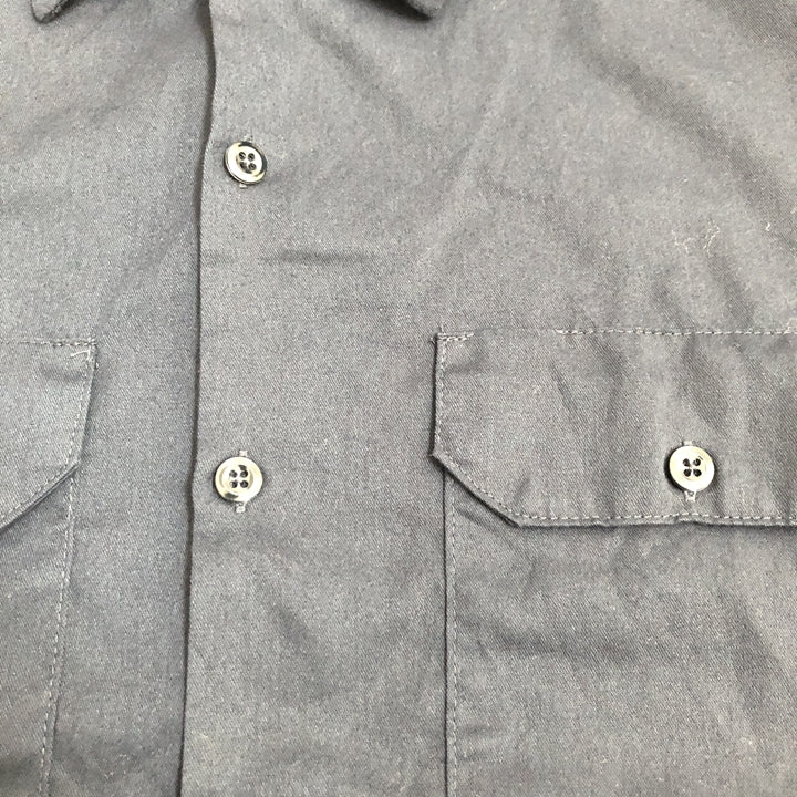 ディッキーズ Dickies 半袖シャツ ワークシャツ ネイビー 無地 メンズ2XL