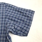 ラルフローレン 古着 半袖シャツ チェックシャツ 刺繍ロゴ 2XL