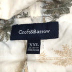 ノーブランド 古着 半袖シャツ アロハシャツ アイボリー 2XL