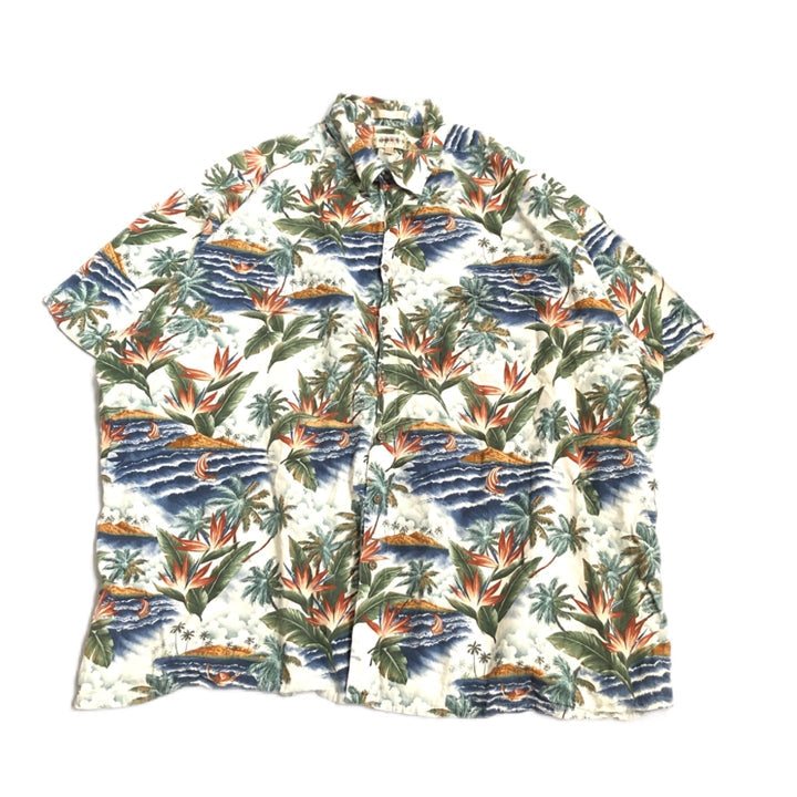 CAMPIA 半袖シャツ アロハシャツ 総柄 オーバーサイズ メンズ3XL