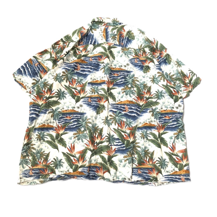 CAMPIA 半袖シャツ アロハシャツ 総柄 オーバーサイズ メンズ3XL