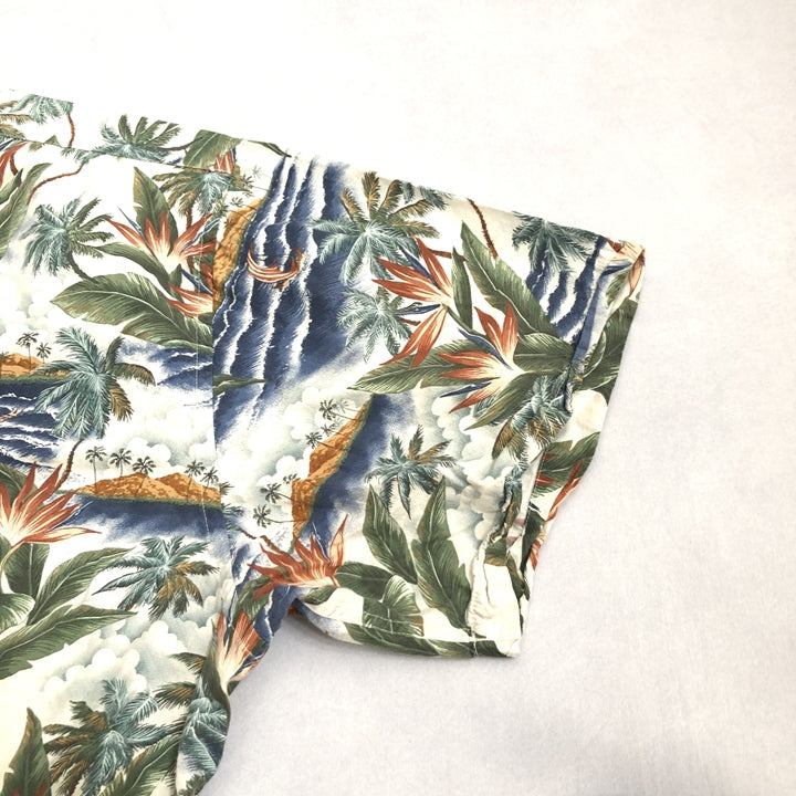 CAMPIA 半袖シャツ アロハシャツ 総柄 オーバーサイズ メンズ3XL