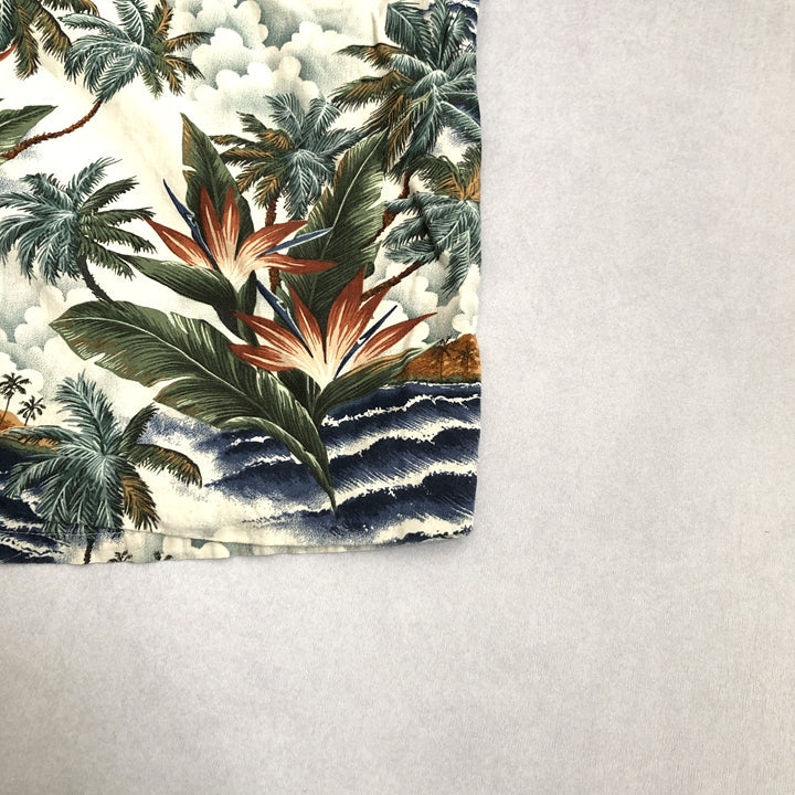 CAMPIA 半袖シャツ アロハシャツ 総柄 オーバーサイズ メンズ3XL