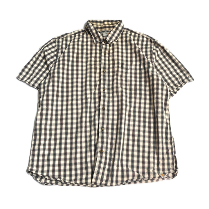 カーハート 古着 半袖シャツ ワークシャツ チェック 2XL