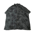 foundry 半袖シャツ アロハシャツ ブラック 黒 総柄 メンズ3XL