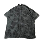 foundry 半袖シャツ アロハシャツ ブラック 黒 総柄 メンズ3XL